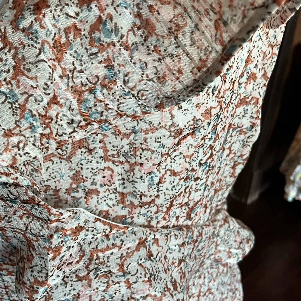Floret Studios Asymmetrical Ruffle Dress in Cream Floral
NWOT - Picture 5 of 6